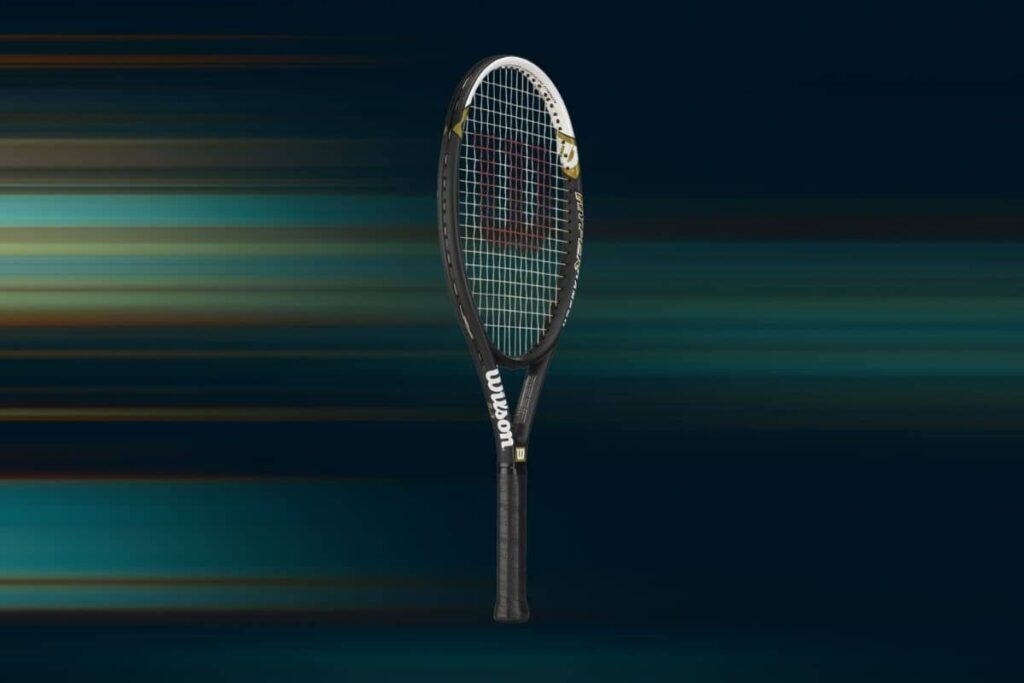 Wilson Hyper Hammer 5.3 with an abstract background.